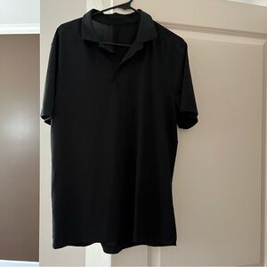 Men’s black golf shirt
